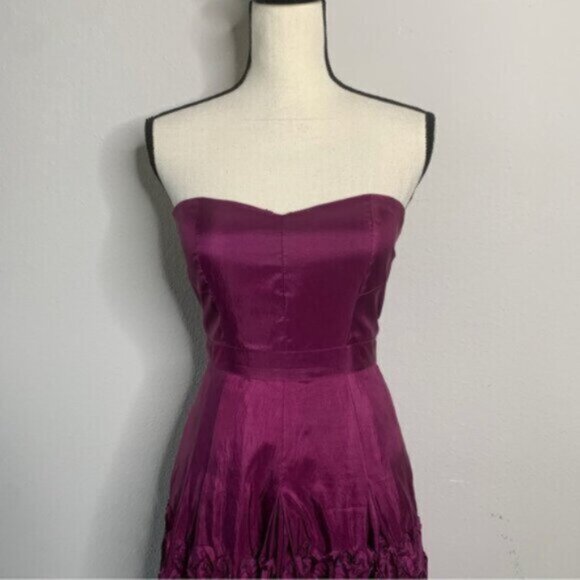 Jessica Simpson Purple Strapless Fit & Flare Cocktail Dress - Picture 6 of 13